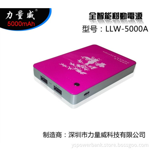 Mobile Power Bank 5000 for Mobile Phone/iPad/iPhone/MP5/MP4